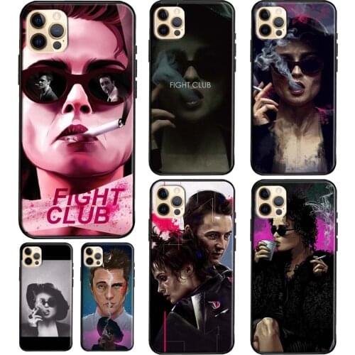 Jack and Marla Fight Club Phone Case For iPhone 7 8 Plus SE 2020 XR X XS Max 12 Mini 11 Pro Max Soft Cover Coque