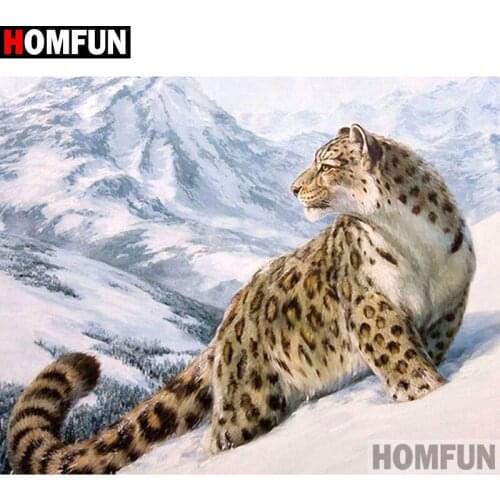 HOMFUN 3D Diamond Painting "Animal tiger" DIY Full Rhinestones Drill Cross-stitch Kits Square Round Diamond Embroidery A20056