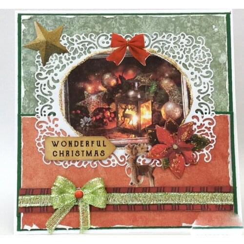 Oval Hollow Lace Border Craft Dies Cut Diy Handmade Mold Paper Metal Craft Dies for Card Making Cut Dies 2021 Embossing New