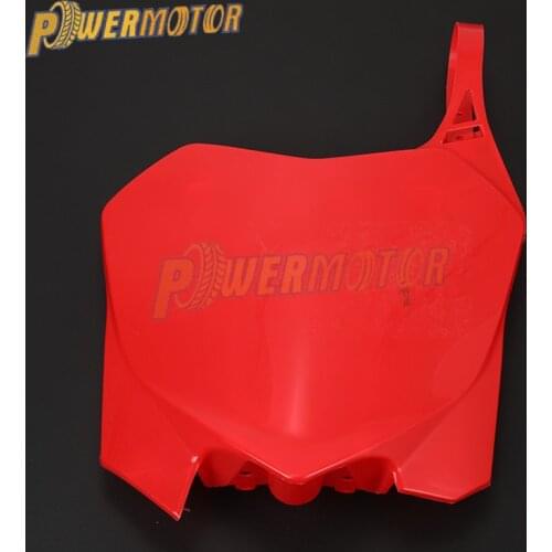 Motorcycle Plastic Front Number Plates Name Plate For Honda CRF250R 10-13 CRF450R 09-12 Off Road Racing Dirt Bike Motocross ATV