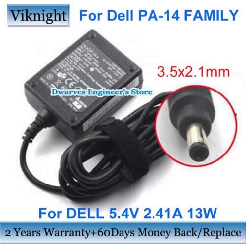 Genuine For Dell AXIM X3 X3I X30 X50 X50V X51 X51V PA-14 Family 5.4V 2.41A AC Adapter ADP-13CB A T2411 ADP-13CB A 9W077 NC490