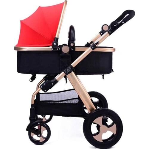 Lightweight High View Stroller Can Sit Lying Foldable Shock-absorbing Childrens Trolley Baby Stroller