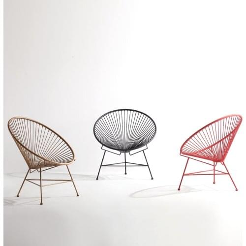 Simple Style Dining Chairs Iron Art Light Extravagant Ins Makeup Chair Cadeira Armchair Cafe stool meditation chair recliner
