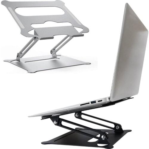 Aluminum Alloy Adjustable Laptop Stand Folding Portable For MacBook Notebook Lifting Cooling Holder Non-slip Computer Bracket