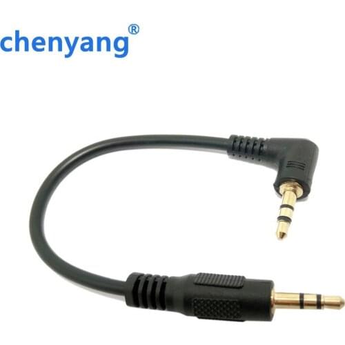 10cm 3.5mm L-shape 90 Degree Male to Male Earphone Extension Cable Audio Adapt for cell phone MP3 in the Car Free Shipping