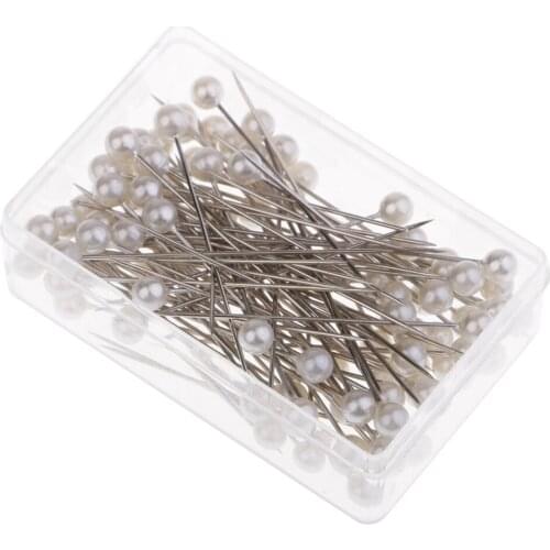 Boxed Pearl Head Pins Florist Craft Bouquet Handcraft Sewing Pins 1.5inch