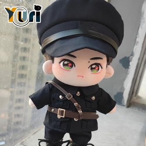 Yuri Limit Wang Yibo Military Uniform Idol Star BL Plush Doll Clothes Toy Costume Clothing Fashion Cosplay Cute Fan Gift Sa GG