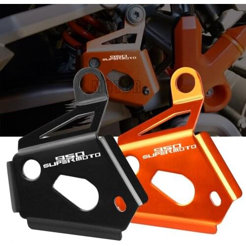Motorcycle Rear Brake Master Cylinder Guard Protector Cover For 990 950 SUPERMOTO 950SUPERMOTO Heel Protective Cover Guard Right
