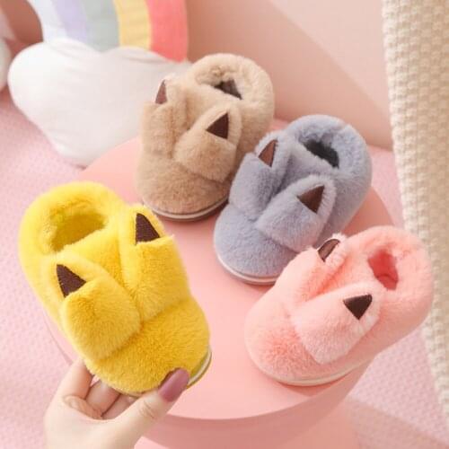 Winter Baby Girls Boys Pikachu Snow Boots Warm Outdoor Children Boots Non-slip Kids Plush Boots Infant Cotton Shoes