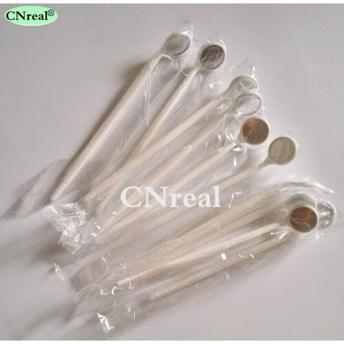 100 Pieces/Lot Dental Mouth Mirror Reflector Oral Hygiene Disposable Teeth Whitening Aseptic Packaging