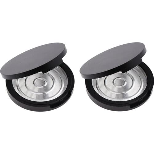 2 Pieces Empty Jar Makeup Pressed Powder Cosmetic Storage Container Tin Makeup Tools Accessories