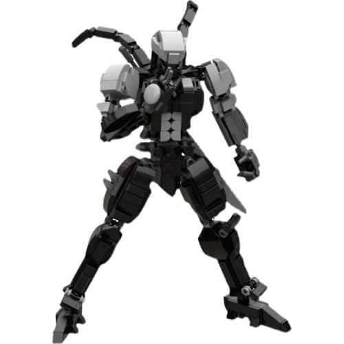 270+Pcs 24CM DIY STEM MOC Mecha Model Small Particle Building Blocks Educational Toy Set