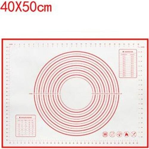 Non Stick Silicone Baking Mat Non-Stick Kneading Pastry 40*50/50*60cm Collapsible Kitchen Tools 1PC Bakeware Rolling Dough Pad