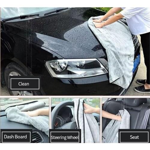 Car Wash 60*40cm Car Detailing Microfiber Towel Car Cleaning Drying Cloth Thick Car Washing Rag for Cars Kitchen Car Care Cloth