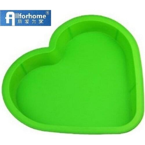 Big Heart Shape Cake Baking Tray Silicone Cake Pan Dessert Making Mould Bread Loaf Toast Mold Birthday Cake diy Mold Wholesale