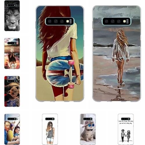 For Samsung Galaxy S10 Plus Case Soft Silicone Back Cover Phone Case on For Samsung S10 Plus G975F TPU Bumper Case Cover Coque