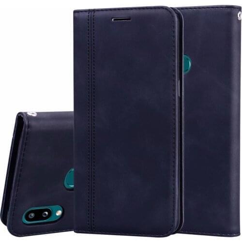 A40 Fashion PU Leather Flip Case For Samsung Galaxy A40 Mobile Phone Protection Bag Magnetic Suction Cover
