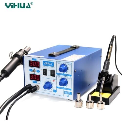 Digital 2 In 1 Soldering Station With Iron YIHUA 872D Hot Air Station Repair Tool Free shipping