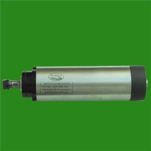 2HP 1.5KW 24000RPM ER11 Woodworking AC Spindle motor 4 bearings 65mm 220VAC 8A 400HZ air cooling CNC Router