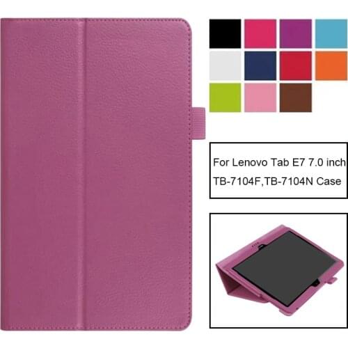 For Lenovo Tab E7 2018 TB-7104F 7.0 inch Tablet Case for Tab E7 7" TB-7104N TB-7104 Slim Flip Cover Soft Protective Shell