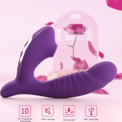 Dildo Sucking Vibrators for Women Masturbator G Spot Clitoris Stimulator Nipple Sucker Pussy Powerful Vagina Massage Sex Toys