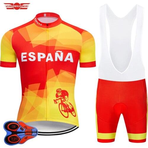 2021 ESPAN Cycling Clothing Bib Set MTB Jersey Bicycle Clothes Ropa Ciclismo Quick Dry Bike Wear Mens Short Maillot Culotte Suit