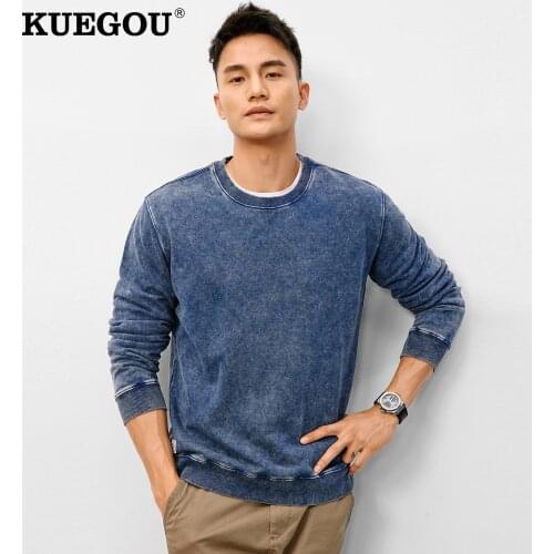 KUEGOU Men's Sweatshirts