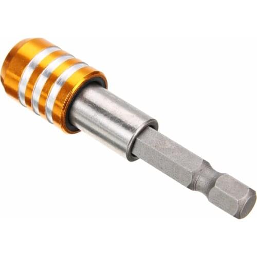 Mayitr 1pcs Quick Release Magnetic Screwdriver Bit Holder 1/4" Hex Shank Drill 60mm Bit Holder Extension Bar