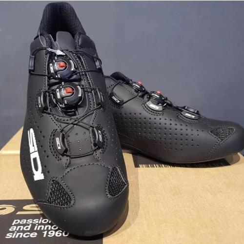 New 2020 SIDI SHOT 2 Carbon Road Shoes Anti-slip Breathable SPD 3 Bolts Athletic Sport Bike Cycling Shoes