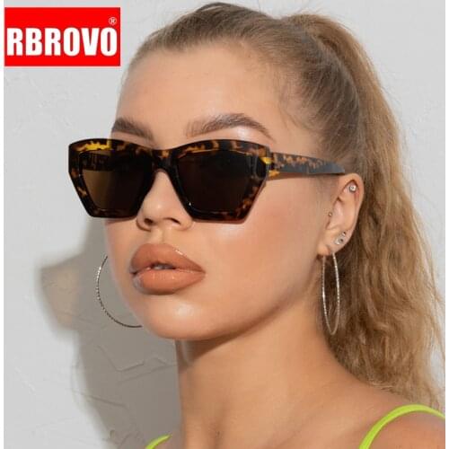 RBROVO 2021 Cat Eye Retro Sunglasses Women Luxury Eyewear for Women/Men Brand Glasses Women Vintage Gafas De Sol Para Hombre