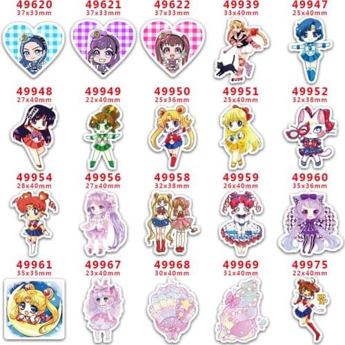 DIY Craft Supplies Sewing Accessories Cartoon Fairy Printed Planar Resins Mold 10 Pieces. PR-49620