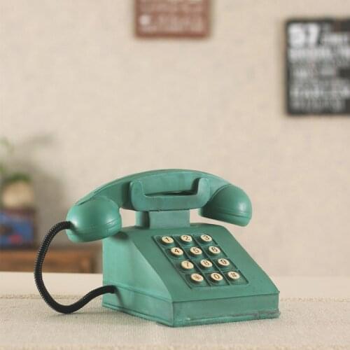 Retro Model Old Telephone American Cafe Decoration Old Window Display Vintage Home Decor Decoration Home Decoration Accessories