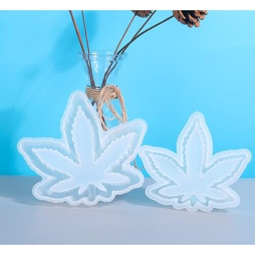 Silicone Mold Leaf Shape Ashtray Resin Mold Heart Square Mold DIY Resin UV Crystal Epoxy Crafts Crystal Ashtray Home Decoration