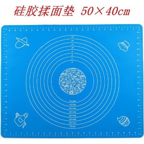 50pcs/lot 50x40cm Silicone Baking Mat Baking Pad Sheet Baking Pastry Tools Non-Stick Rolling Dough Mat Grill Pad Wholesale