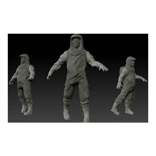 Unassambled 1/35 modern man in thick Suit stand (1 figure) Resin figure miniature model kits Unpainted