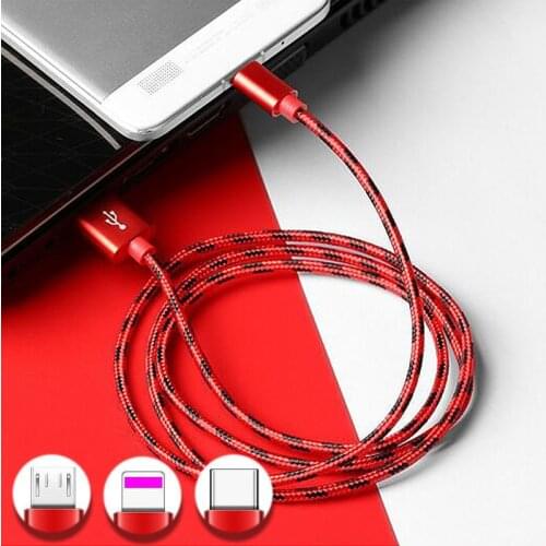 USB C Fast Charge type c charge Cable For Samsung Galaxy S10 S9 S8 Note 9 8 A40 A50 A70 M30s Type C Cable Usb Cable For Xiaomi