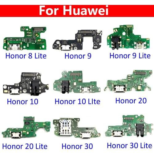 USB Charging Port Dock Charger Plug Connector Board Flex Cable For Huawei Honor 20 Pro 5A 5X 10 9X 8X Max Play 8C 8 9 lite 9S
