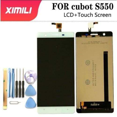 5.5"For Cubot S550 NSF550HD3044 LCD Display+Touch Screen 100% Original LCD Digitizer Glass Panel Replacement For Cubot S550 vers