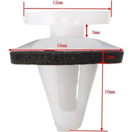 10pcs Side Garnish Clips Retainer Fastener Screws Repair Clamp for Mitsubishi MB696120, MB-696120