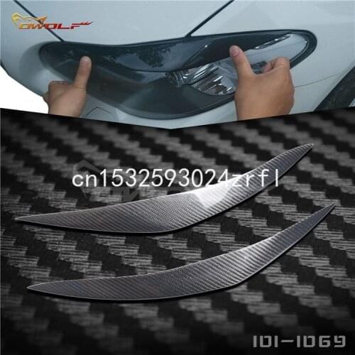 2PCS For BMW F10 F18 523 525 520 530 2009-2013 Modified carbon fiber lamp eyebrow