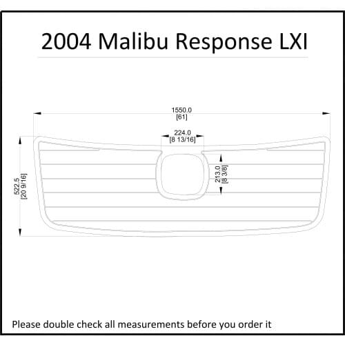 2004 Malibu Response LXI Swim Platform Pads Boat EVA Teak Decking 1/4" 6mm