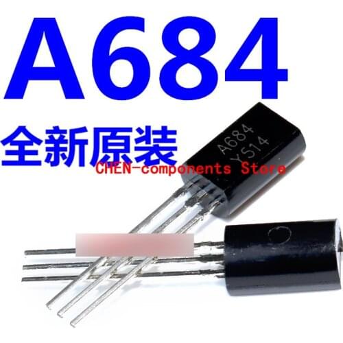 50pcs Brand new original A684 2SA684 TO-92L Low power transistor