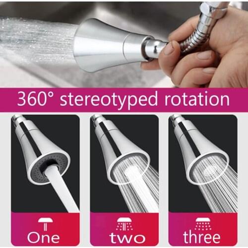 Household Pressurized Connector Sprayer Kitchen Sink Adapter Water Saving Aerator Water Faucet Nozzle Water Tap Extender Diffuse