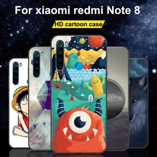 For Xiaomi Redmi Note 8 Case 6.3" Silicone Rubber Soft back Cover For Xiaomi Redmi Note 8 Note8 Phone Case Shockproof shell
