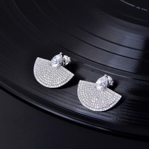 Designer Fashion 925 Sterling Silver Jewelry 3A Cubic Zirconia Party Earring