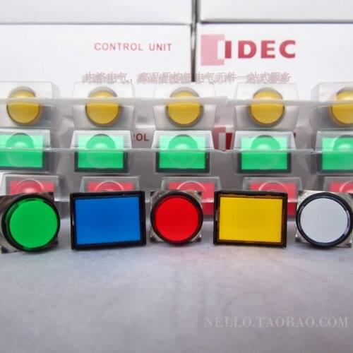 [SA]Japan and the spring IDEC moment illuminated pushbutton 16mm / circular self-resetting AL6M / HM 1a1b DC24V--10pcs/lot