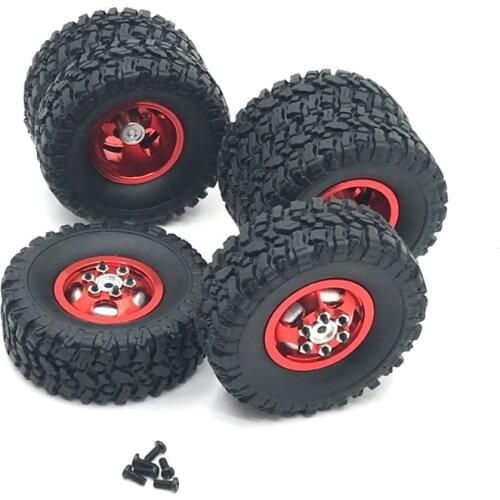 Upgraded Metal Tires For WPL Model Modified Heavy Truck Wheels Twin Tires Gravel Tires