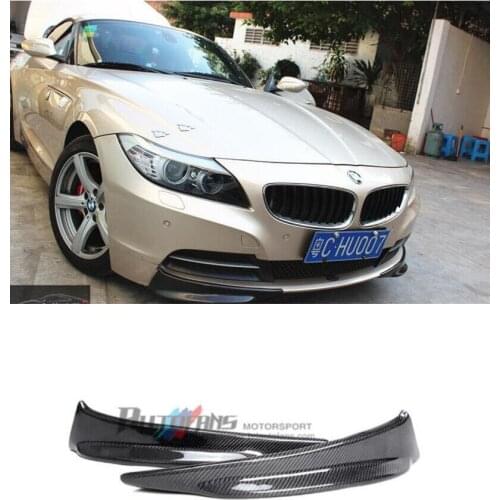 Carbon Fiber Front Lip Splitters Bumper Aprons Cup Flaps Spoiler Fits For BMW E89 Z4 2009 2010 2011 2012 2013 2014 2015