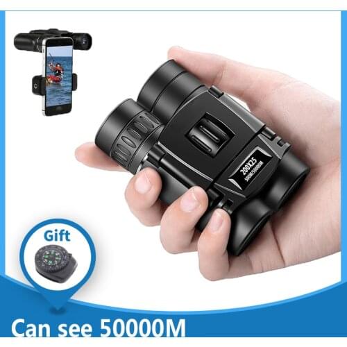 Mini Zoom Telescope Powerful Folding Binoculars Professional HD Waterproof Long Range BAK4 Portable Outdoor Bird Watch Camping