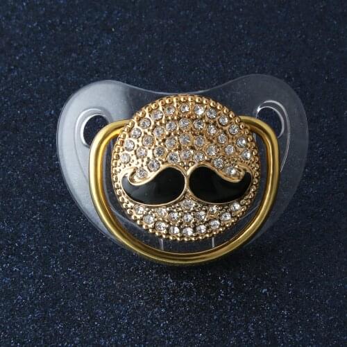 Mustache Baby Funny Cute Silicone Pacifier Silicone Funny Baby Teethers Orthodontic Teat Infant Baby Halloween Christmas Gift